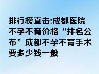 排行榜直击:成都医院不孕不育价格“排名公布”成都不孕不育手术要多少钱一般